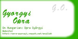 gyorgyi opra business card